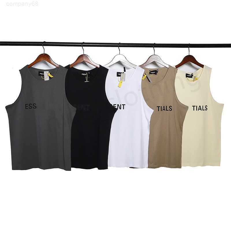 

T-shirts Ess Tank Designer Summer Men's Luxury Fashion Sleeveless Sweater Womens Singlet Sports Fitness Cotton Printing Training Vest
