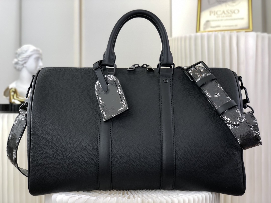 Luxury Men Duffle bag Designer Travel Bag Handbags 2023 Fashion Brand Men and Woman Travelling bag FashionTexture Leather bag Portable Large Capa-image-845908411