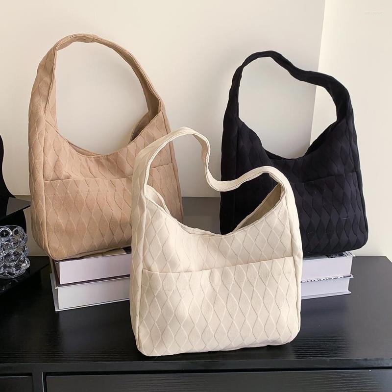 

Evening Bags Rhombus Pattern Women's Shoulder Underarm Bag Fashion Design Handbag Simple Daily Street Tote Satchel Bookbag Shopping, Khaki