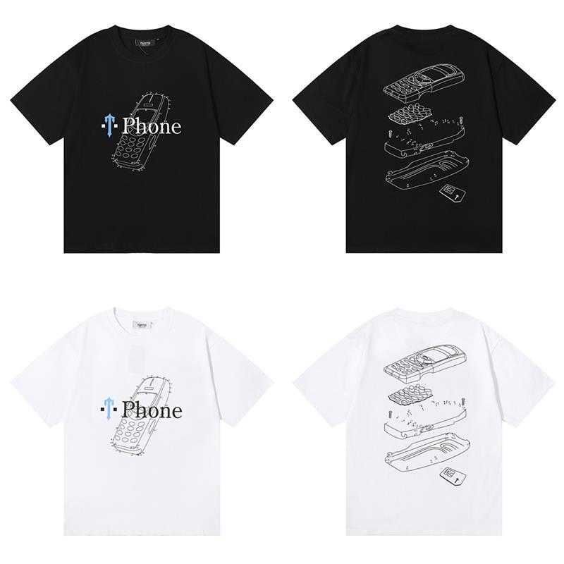 

Designer Fashion Clothing Tshirt Tees Small Trendy Brand Trapstar London t Phone Nokia Patchwork Printed Pure Cotton Short Sleeved Tshirt Luxury Casual Cotton Stre, Black