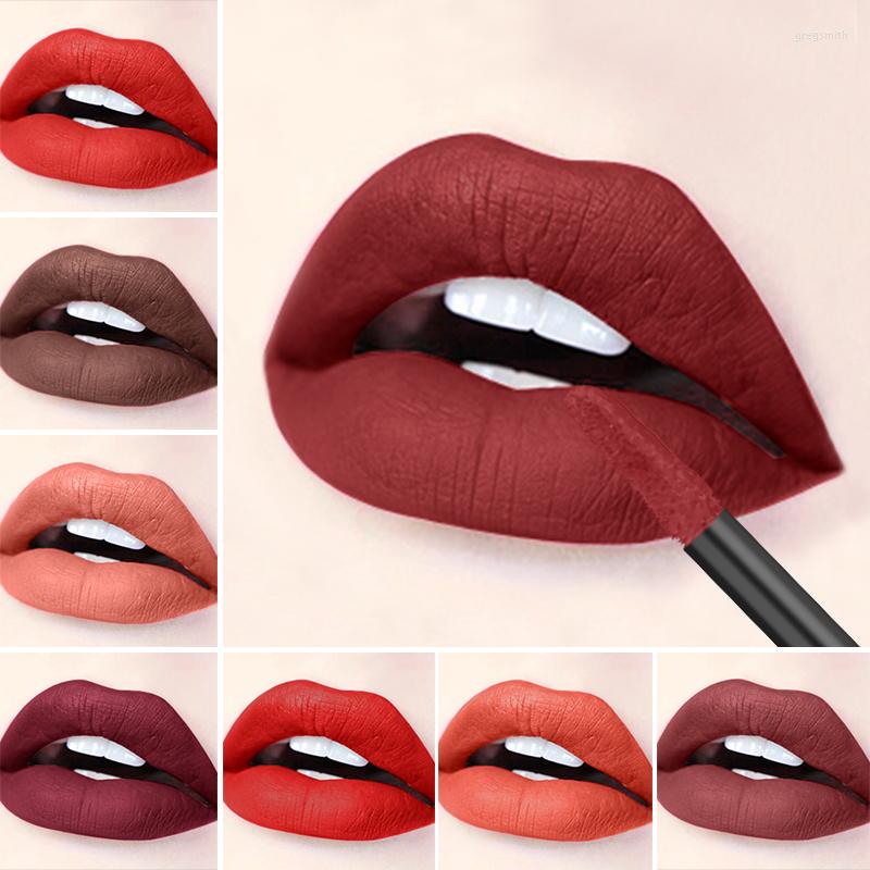 

Lip Gloss 30Color Matte Long Lasting Waterproof Moisture Sexy Liquid Lipstick Cream Tint Makeup Ladies Lipgloss High Pigment, 21