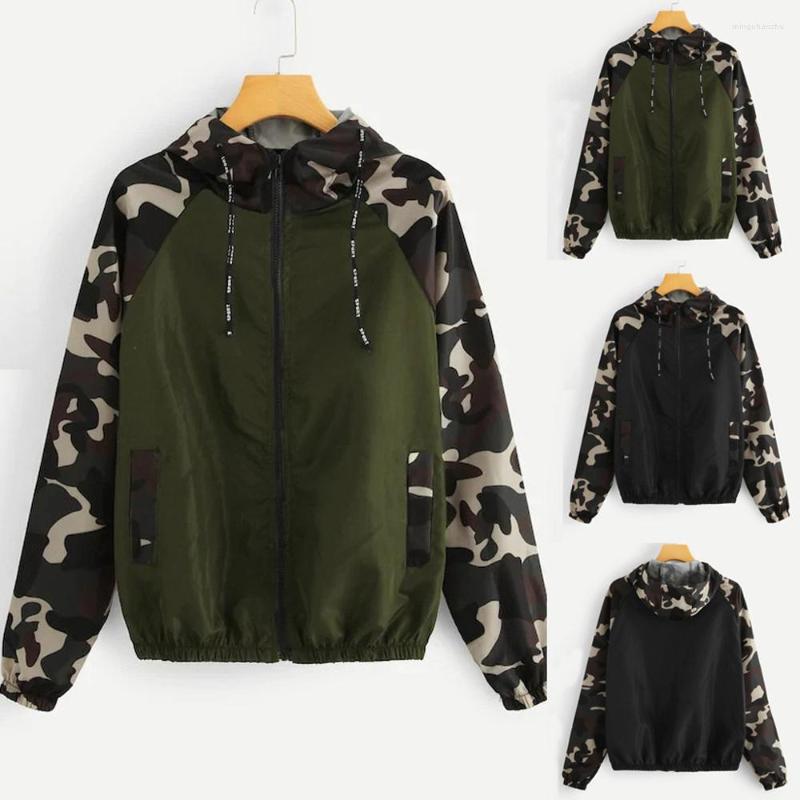 

Racing Jackets Women Riding Jacket Coat Long Sleeve Patchwork Hooded Zipper Pockets Casual Sport Outdoor Loose Hoodie Blouse, Black