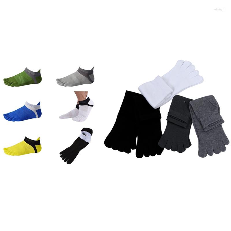 

Men's Socks 9 Pairs Men's Five Seperate Finger Toe Comfortable Cotton, Picture shown