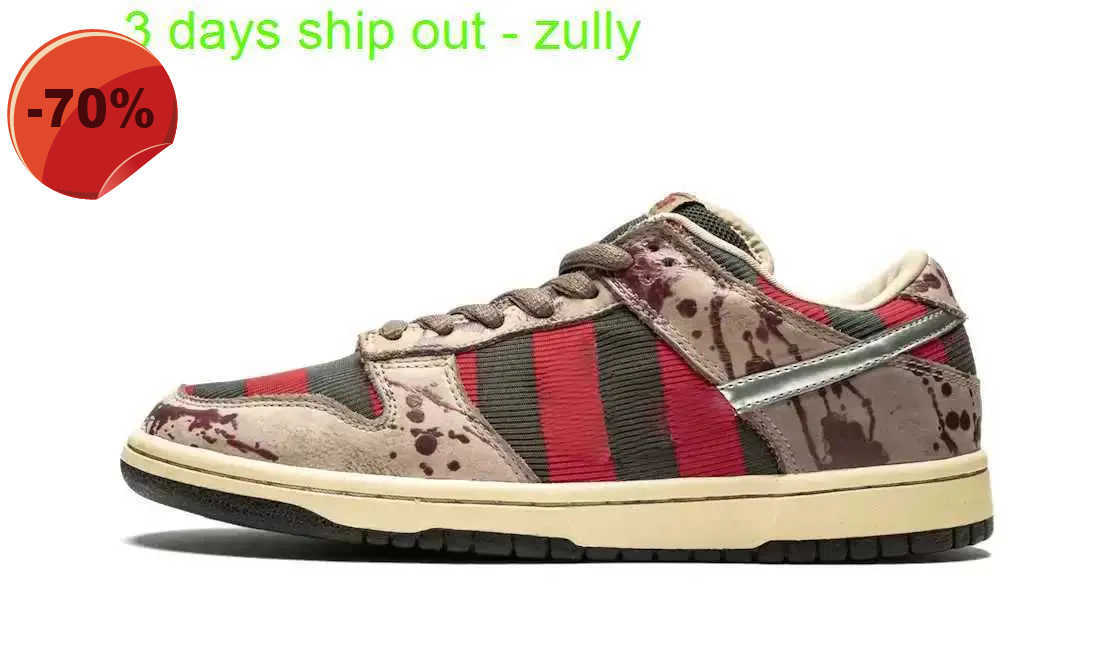 

Sandals 3 days ship 2022 SB DunkLow Freddy Krueger shoes for sale Grade school men women Casual shoes Wholesale prices size36-45 with no box, 22