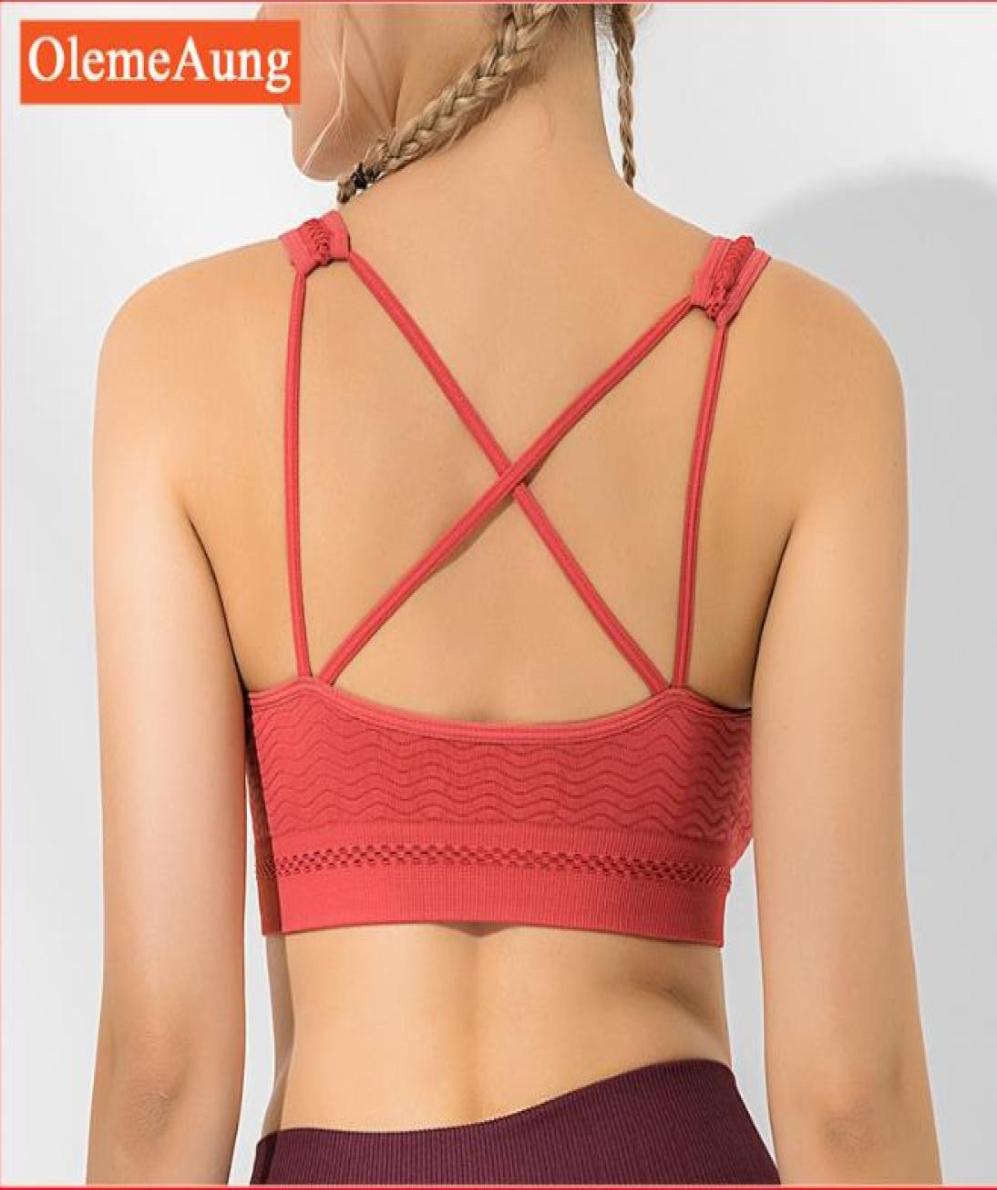 

New Ring Yoga Sports Underwear Women Fitness Beautiful vest Bra Shockproof Running Bra6553948, Red