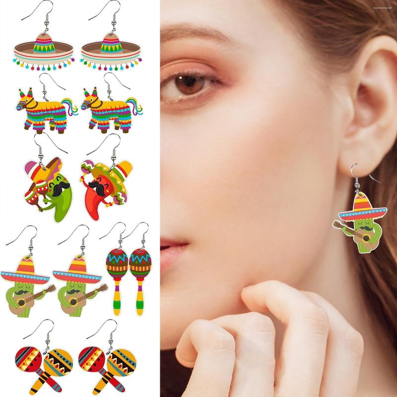 

Hoop Earrings Mexican Racquet Rainbow Mayak Personalized