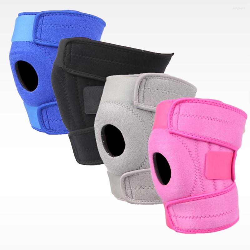 

Knee Pads Nylon Support Portable Adjustable Silicone Gasket Basketball Bodybuilding Mountaineering Protective Brace Black, Grey
