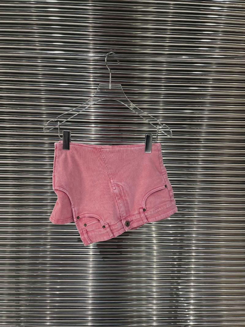 

Women' Shorts Irregular Denim Skirt Pants Casual Fashion 2023 Summer Style 0316, Pink