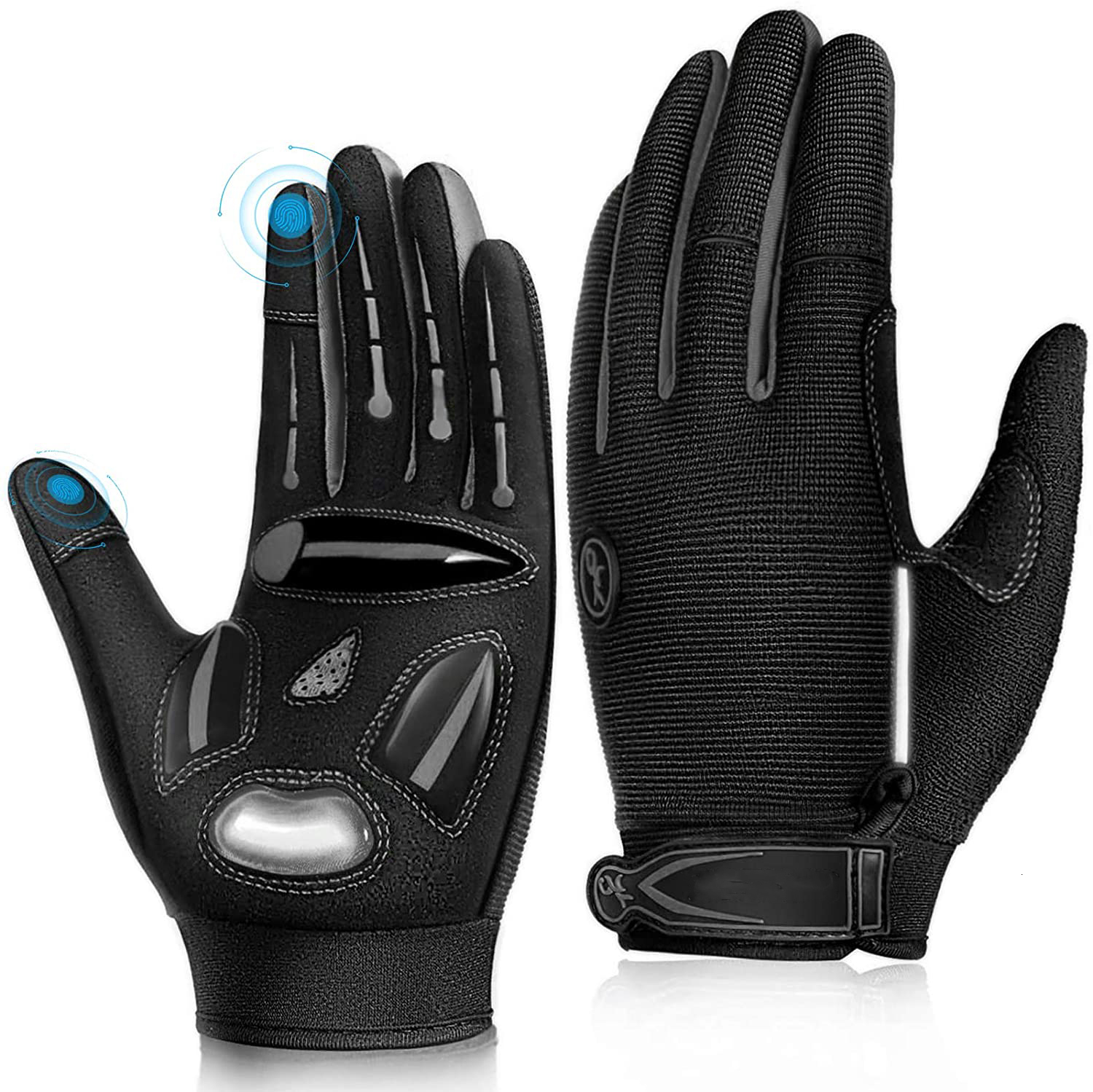

Sports Gloves Shock Absorbing Non Slip Cycling Winter Full Finger MTB Bike Bicycle Spring Autumn Gym Motorcycle 230509, Red