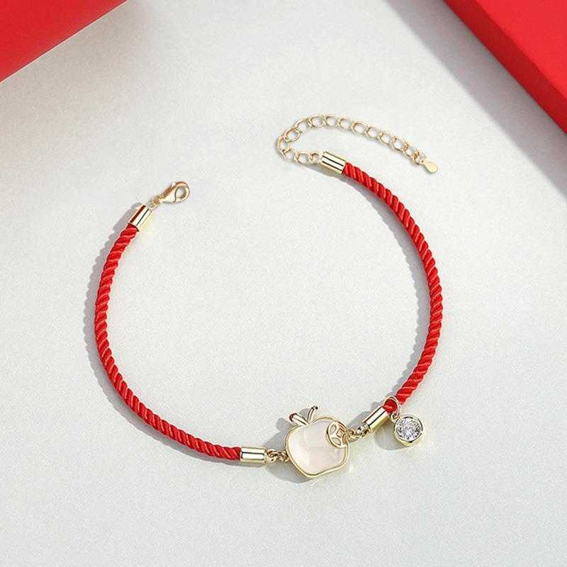 

Christmas Year Creative Red Rope Bracelet Student Birthday Wristband Wholesale