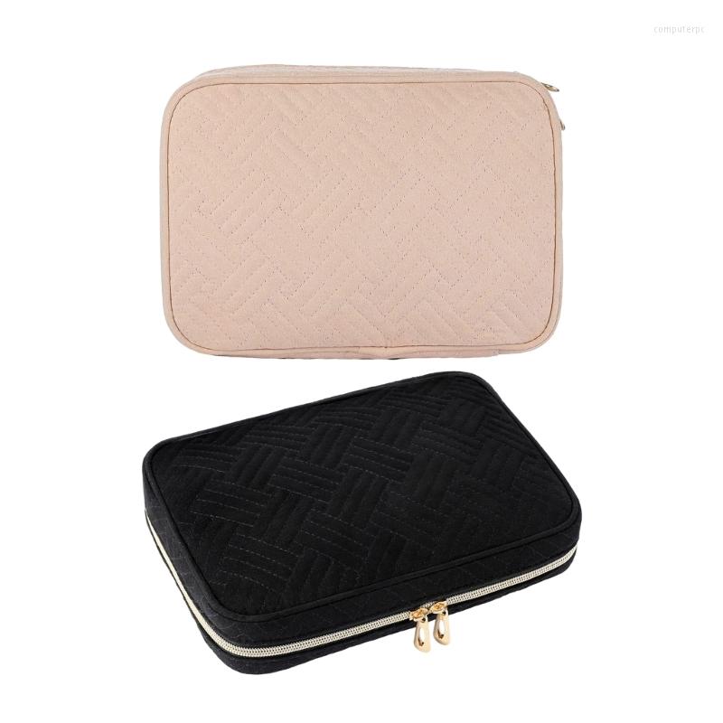 

Jewelry Pouches Travel Organizer For Necklaces Earrings Ring Bracelet Book With Clear Pocket Holder