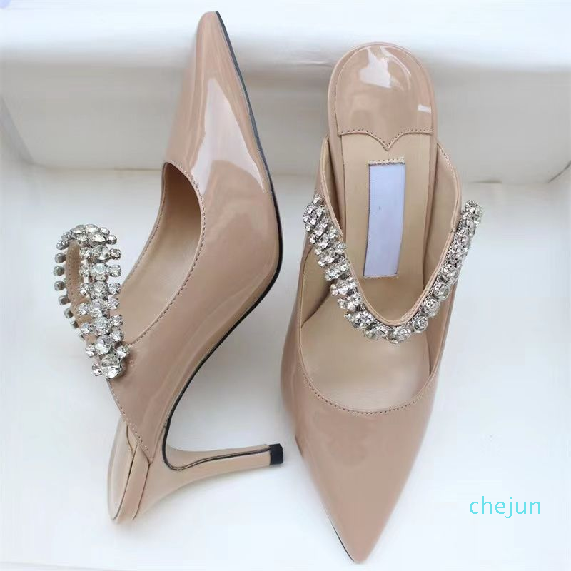 

Fashion Luxury Women Dress Shoe Sandal London High Heels Slipper Crystal Strap Pumps Designer