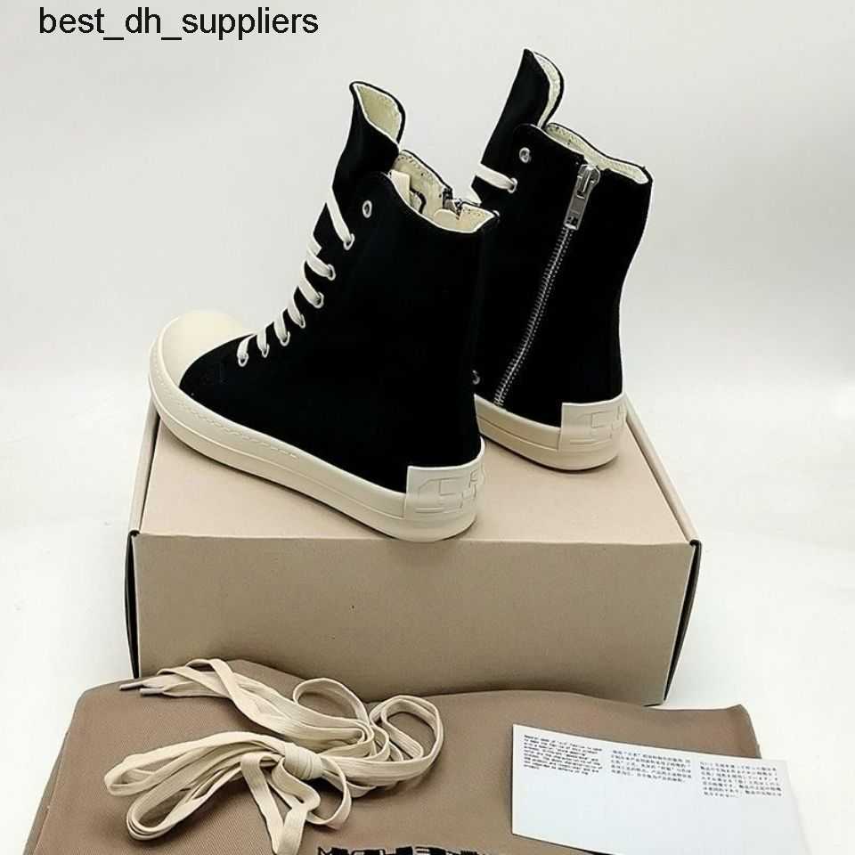 

2021 Autumn New Ro High Top Shoes for Men with Thick Soles and Elevated Back Root Label Canvas Shoes for Versatile Couples and Board Shoes for Women, Black