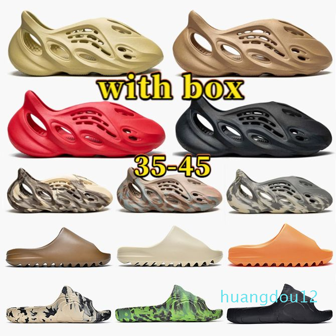 

Slide Foam Runner Designer Slippers Men Sandals Triple Black White Resin Pattern Slippers Women Slide Slider Slippers Slider Quality Slider MX Size 36-48