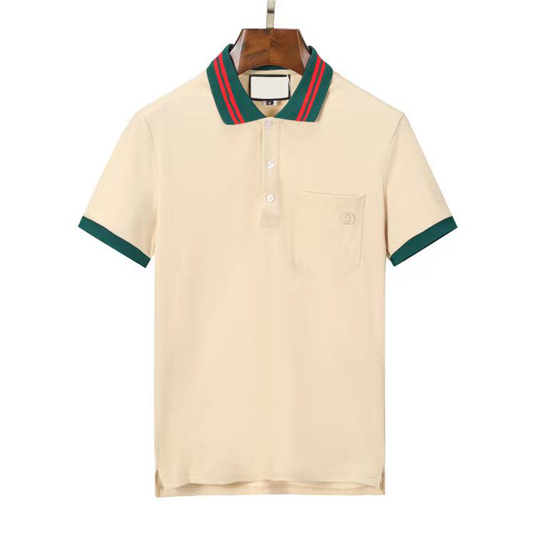 

Fashion polos t-shirt men Casual t shirt Embroidered Medusa Cotton polo Shirt High street collar Polos shirts, 10