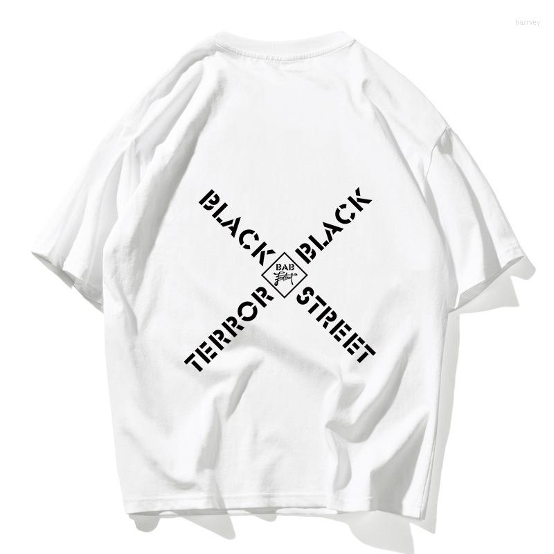 

Men's T Shirts Letters Words X Print Oversized Tshirts Harajuku Casual Streetwear Tops Tees Hip Hop Summer Short Sleeve Men