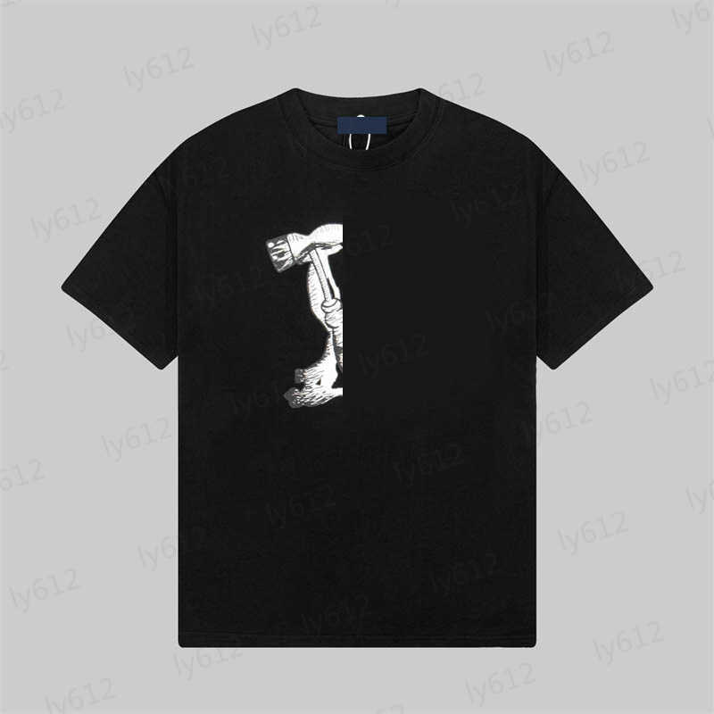 

Casual Mens Black T Shirts Designer Summer Leisure Luxury Classic Brand Logo Ghost Face Printed Short Sleeve Round Neck T-shirt Male Clothing Tops