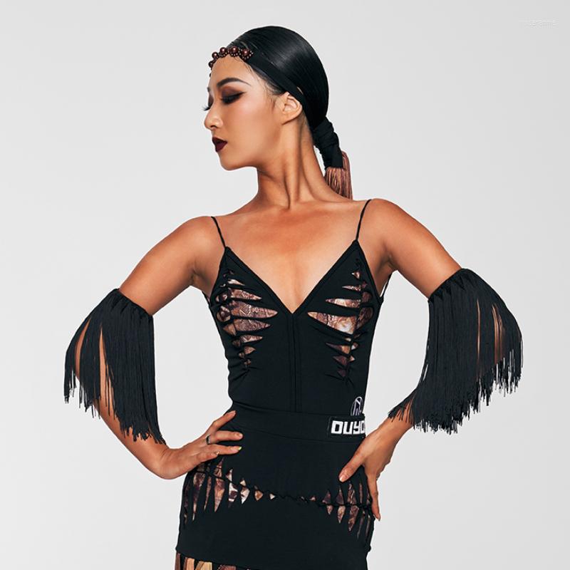 

Stage Wear NY01 CL025 Summer Sleeveless Design Women Latin Dance Bodysuit Latino Tops Ballroom Rumba Salsa Clothes, 001