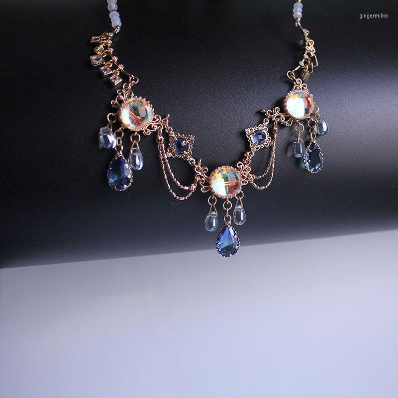 

Chains Gemstone Necklace Clavicle Chain Female