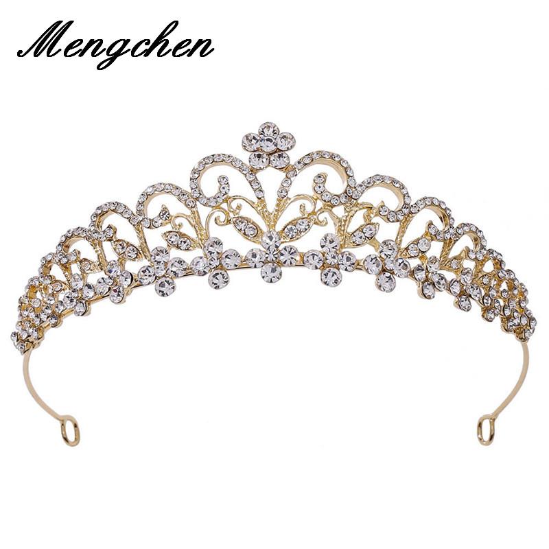 

Hair Clips & Barrettes Trendy Handmade Crystal Crowns Tiara Wedding Accessories Bridal Tiaras Jewelry
