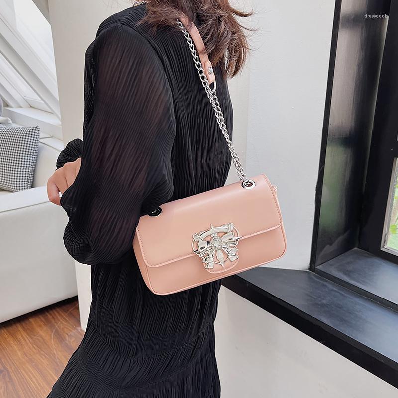 

Evening Bags 2023 Stars Pendant Handbag Women's Fashion Boston Single Shoulder Bag Ladies Crossbody PU Messenger Black