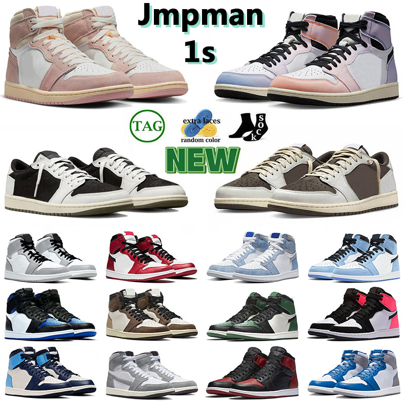

wholesale designer mens womens basketball shoe 1s Black Phantom Tiffany Lucky Green Reverse Laney Washed Pink Skyline Olive Casual Fashion Sneakers big size:36-47, B1 36-47 hyper royal