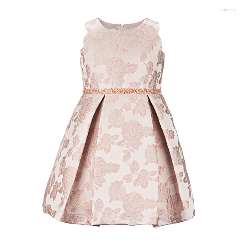 

Girl Dresses Yatheen Little 2-6x Jacquard Fit-And-Flare Party Dress Kids, Pink