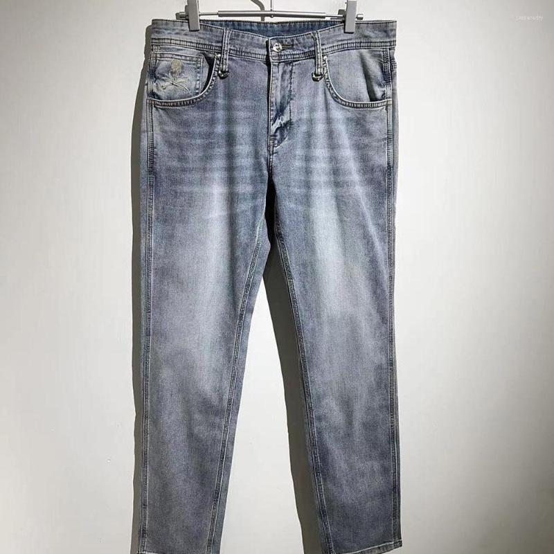 

Men's Jeans Top Quality 2023ss High Street MMJ Vintage Washed Print Trousers For Men Y2k Streetwear Sweatpants Men's Clothing, Blue