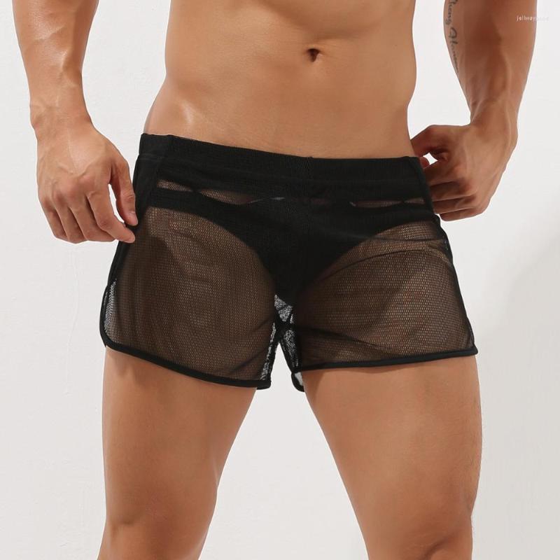 

Men's Sleepwear Underwear Shorts Men's 2023 Pajama Low-rise Fashion Boxer Lounge Sleep, Black