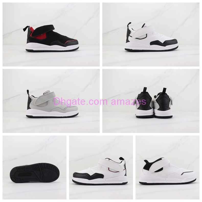

New 2023 Basketball Shoes Kids J23 Courtside Grey White Black Red Boys Girls 23s Toddler children sneaker Size 11C-3Y eub 28-35, 003