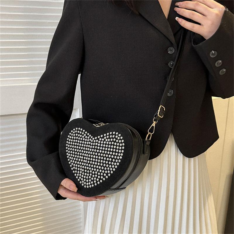 

Evening Bags Versatile Women's Shoulder Diamonds Fashion Crossbody Bag Luxury Designer Handbags Female Purse Sac A Main Femme Bolsos, Black