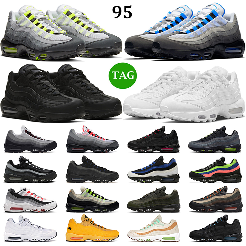 

95 running shoes men women 95s Triple Black White OG Neon Dark Beetroot Crystal Blue Bred Solar Red Tour Yellow mens trainers outdoor sneakers, #20