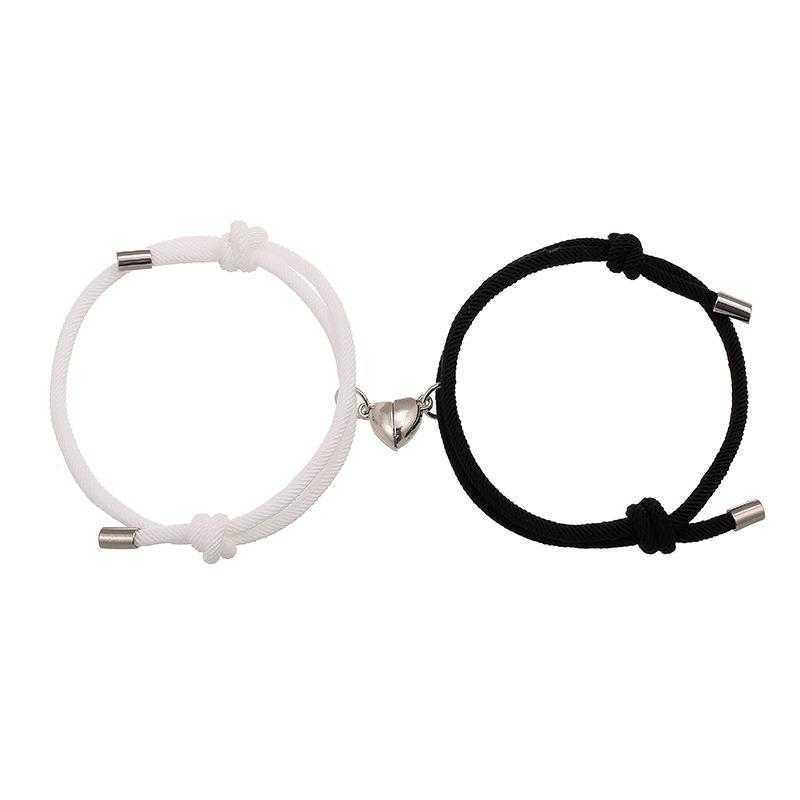 

Simple Alloy Love Magnet Suction Couple Bracelet For Men And Women Special Interest Design Jewelry Wholesale
