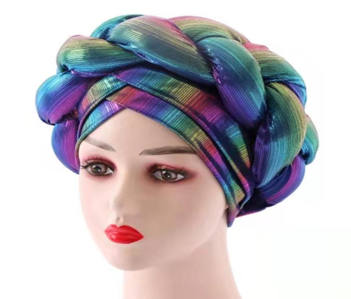 

Spring Turbans Cap For Women African Autogele Bonnet Cap Ready to Wear Gele Nigerian Headties Muslim Head Wraps Hijab Hat 2208133242931