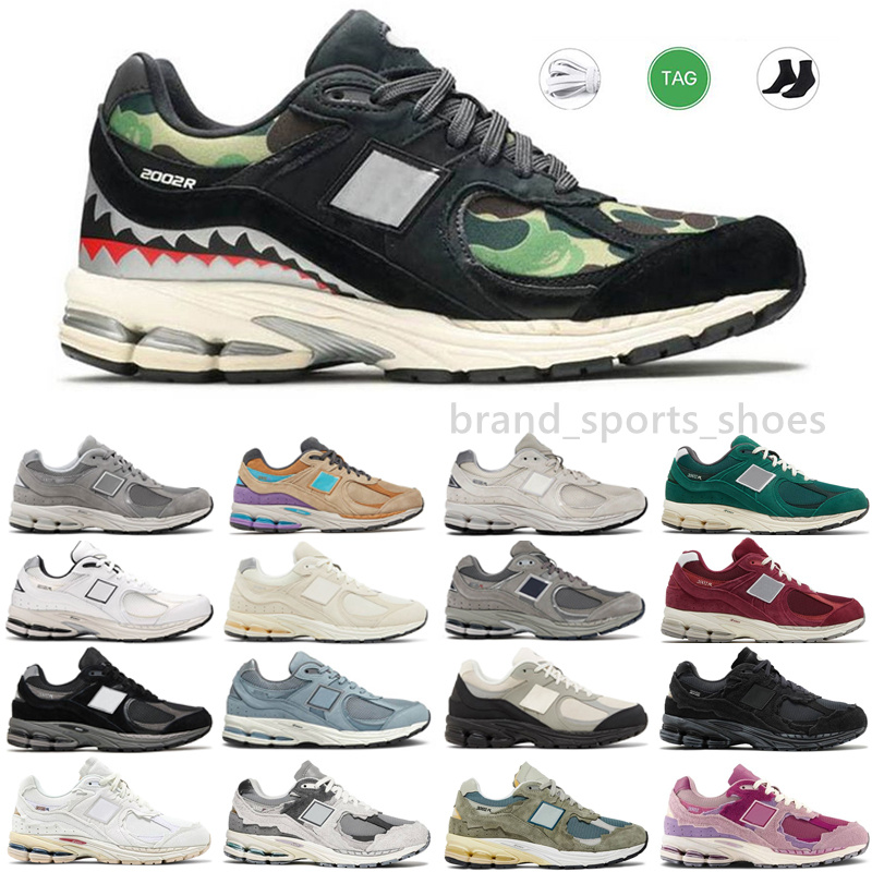 

2002R Casual Shoes Protection Pack Rain On Cloud Phantom Designer Athletic Sneakers Pink Purple Grey Navy Sea Salt Luxury OG 2002 R Salehe Bembury Trainers Runners, Color #14