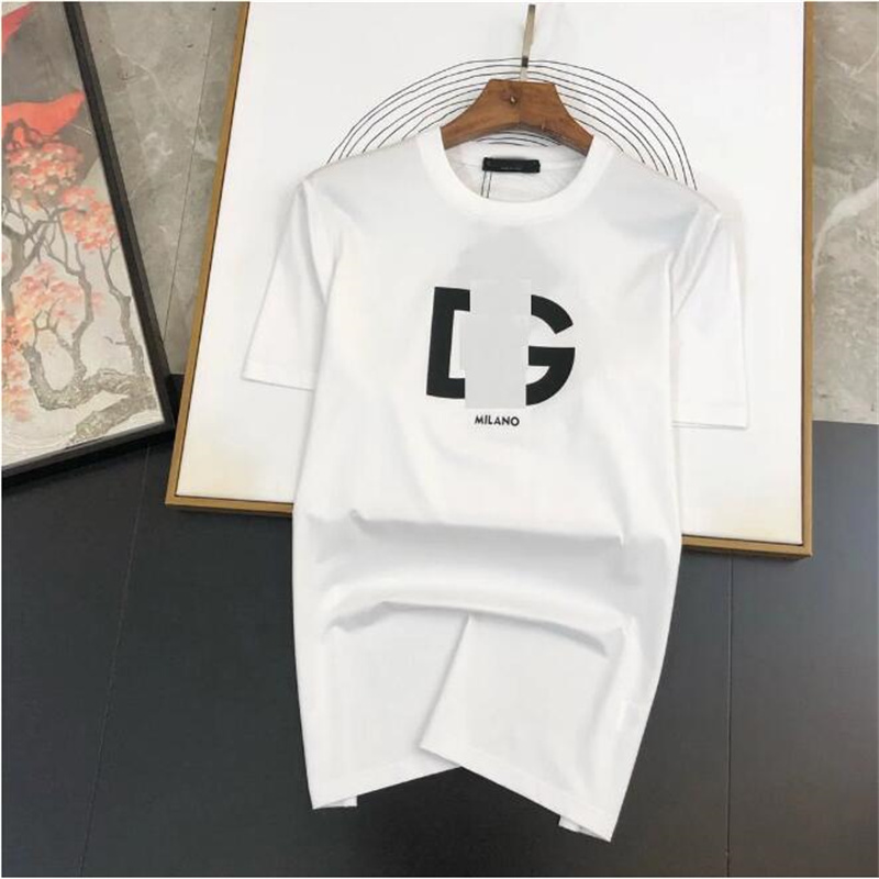 

Luxury Mens Designer T Shirt Black White Embroidered letter printing cotton short sleeves selling high-end brand clothing