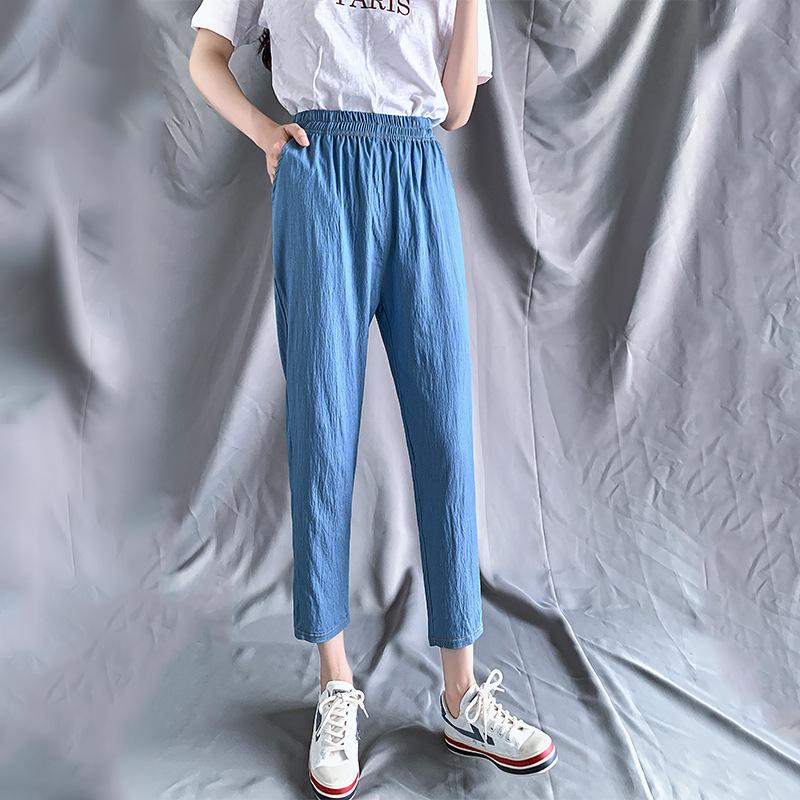 

Jeans TUHAO THIN Jeans PANT Women Spring Summer Loose Chic High Waist Trousers Streetwear Casual Oversized 8XL 7XL 6XL 5XL Pants, No.1