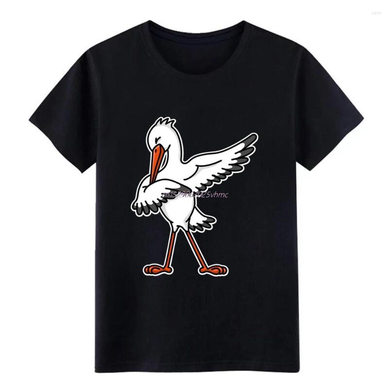

Men's T Shirts Men's Dab Dabbing Stork Pregnancy Announcement Shirt Create Round Collar Costume Fitness Comical, Black