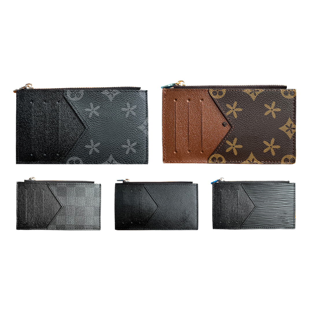 

long wallet for man COIN card holder Purse Genuine Leather Womens mans Leather luxury key pouch Designer wallets M30271 passport CardHolder Purses Internal slot bag, Damier ebene