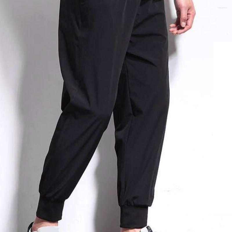 

Men's Pants Casual Terrific Thicken Male Trousers Leisure Ankle Banded For School, Black