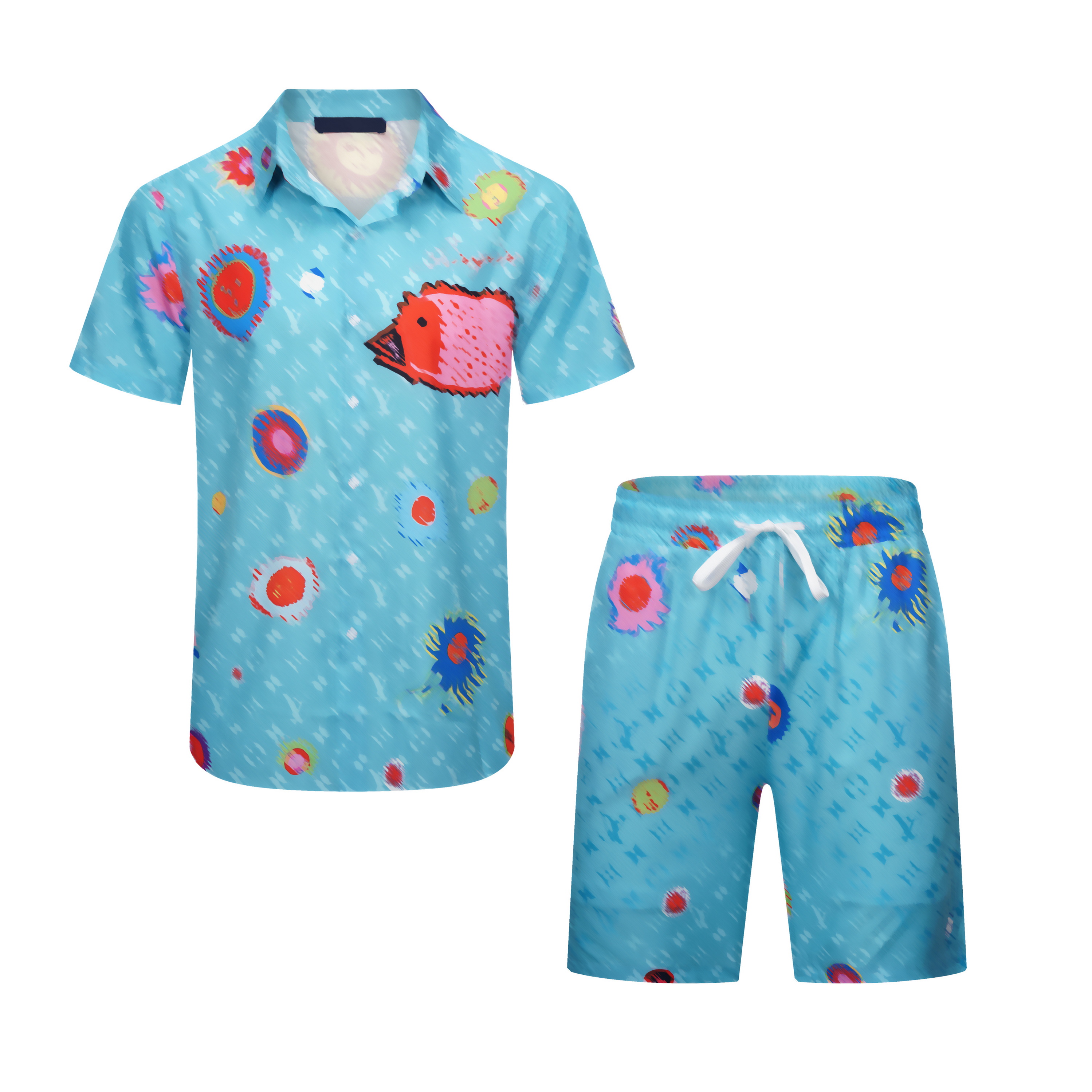 

Fashion Mens Womens Summer Tracksuits Sport Suits Casual Classic Letter Pattern Print Men's Short Sleeve Shorts Men shirts, 21