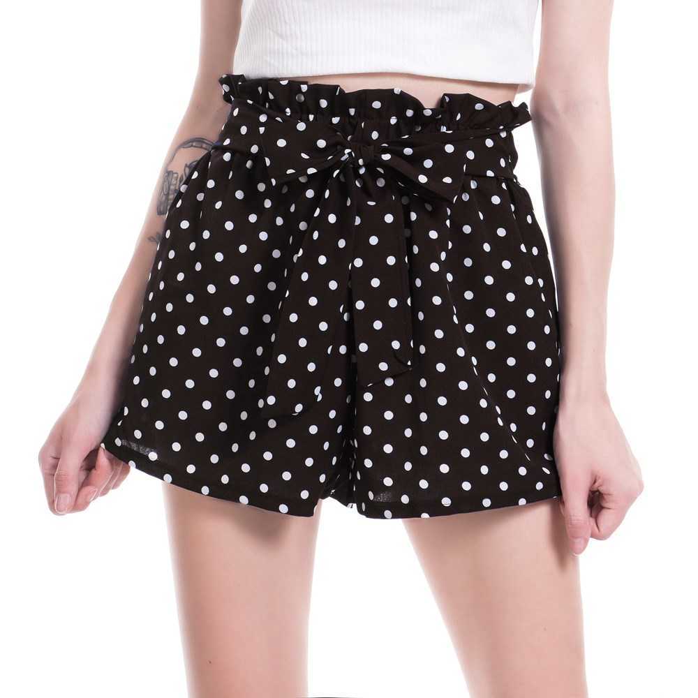

Women' Shorts VIIANLES Printed Dots Summer Shorts Frill Trim Bow High Waist Shorts Fashion Lady Women Black Navy Blue Loose Female XL Casual AA230508, D137 navy