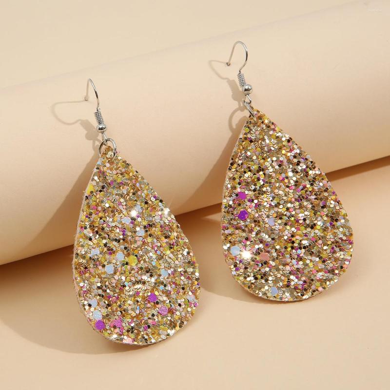 

Dangle Earrings Sparkly Cute Lightweight Glitter Waterdrop