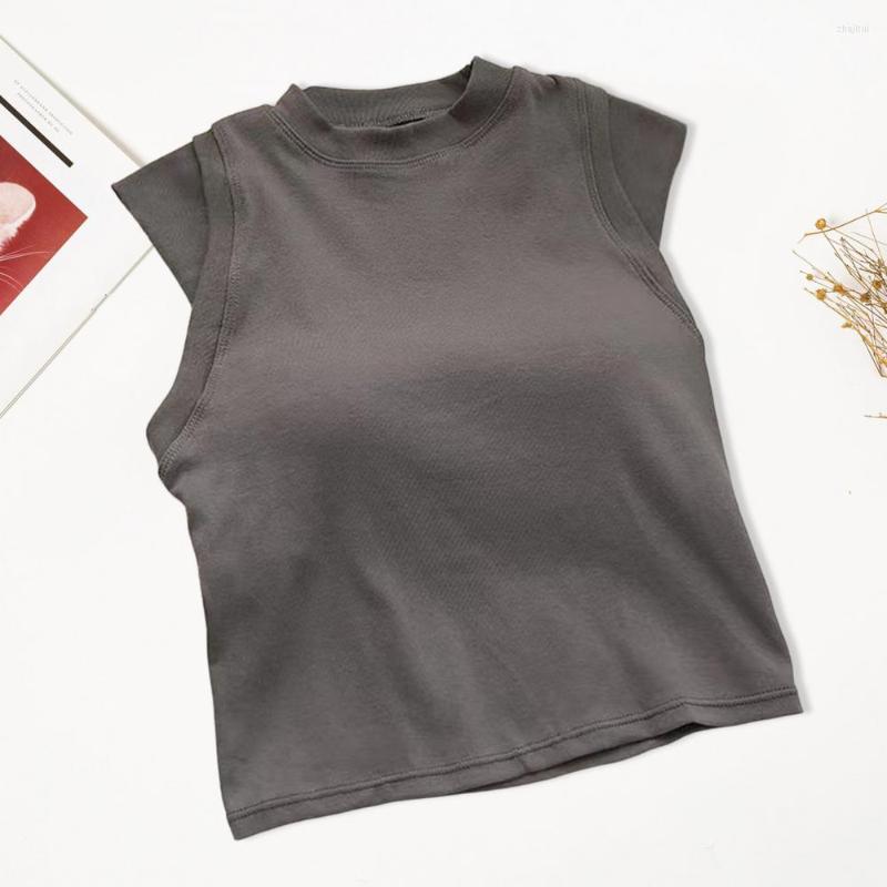 

Women's Tanks Chic Women Camisole Korean Style Anti-pilling Casual Solid Color Bottoming Vest Breathable Streetwear, White