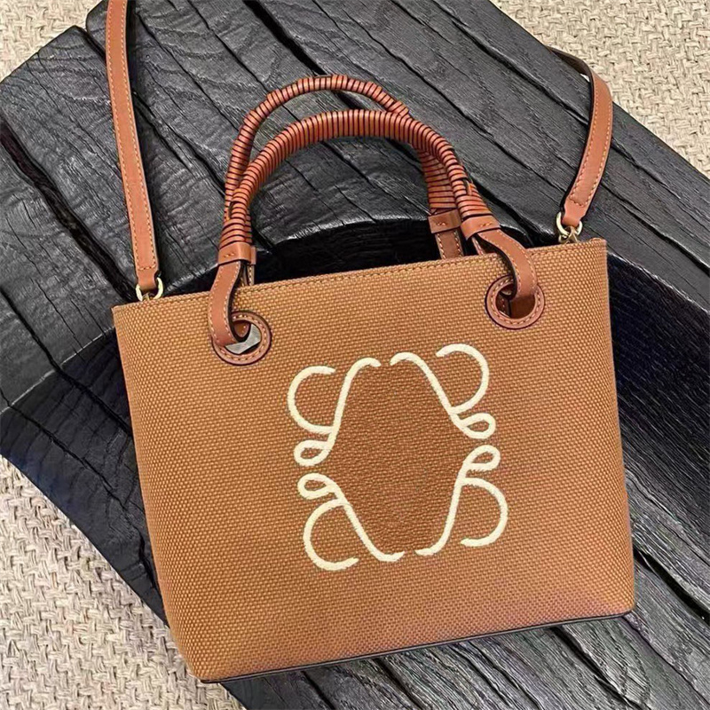 

Canvas Shopping Totes Women Designer Crossbody Bags Mens Casual Handbags Large Lo Shoulder Bag 2 Size Brown White Shopper Purses Tote