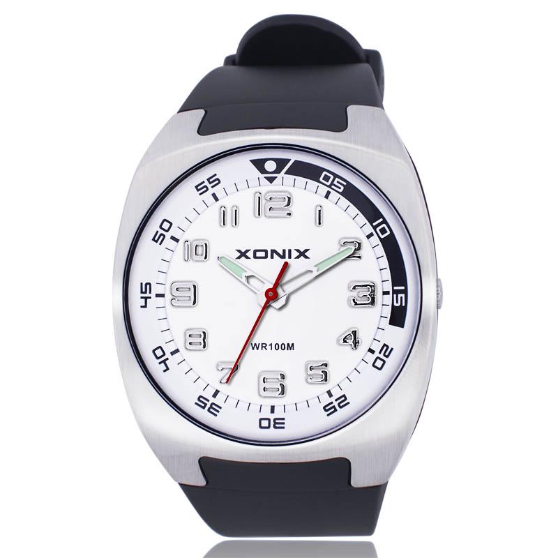 

Wristwatches GOLDEN Brand Mens Sports Casual Watch Quartz Analog Waterproof 100M Resin PU Strap Swim Diving SU, Su 005