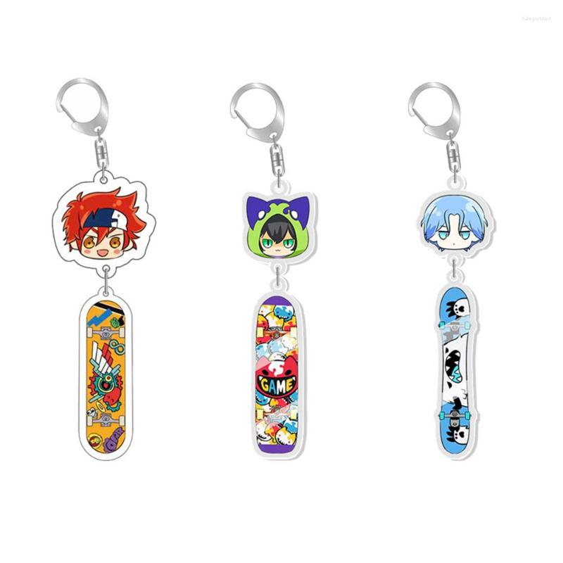 

Keychains Anime SK8 The Infinity Key Chains Reki Kyan Langa Hasegawa Cosplay Acrylic Double Sided Keychain Keyring Pendant Prop Jewelry