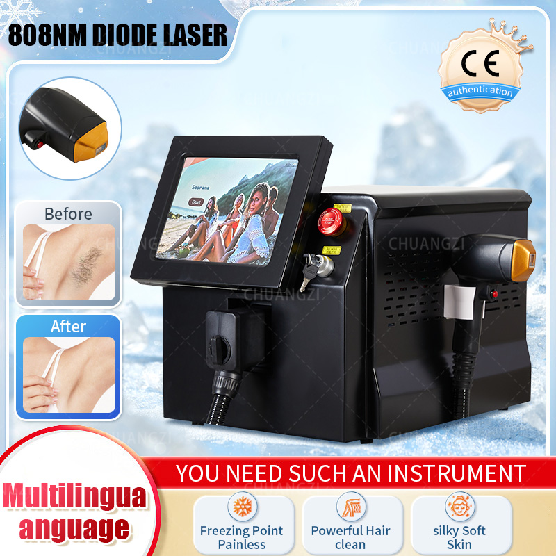 

Upgrade Diode Laser Hair Removal Machine With Three Wavelength 755 1064 808nm Suitable For All Colors Of Skin