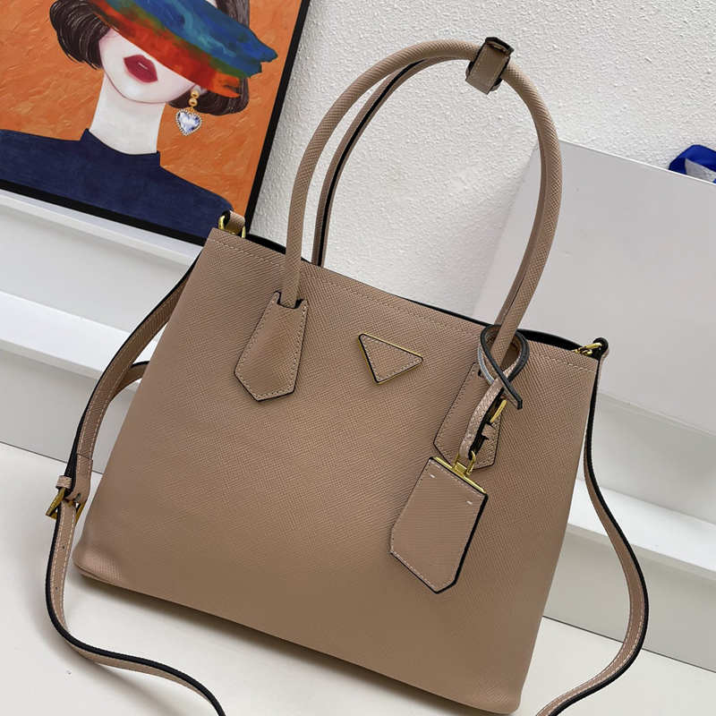 

7A handbag designer tote bag Ladies shoulder bag Medium saffiano leather double bag Fashion shopping bag Luxury crossbody bag New 2023, #5 size:35.5x26x16cm