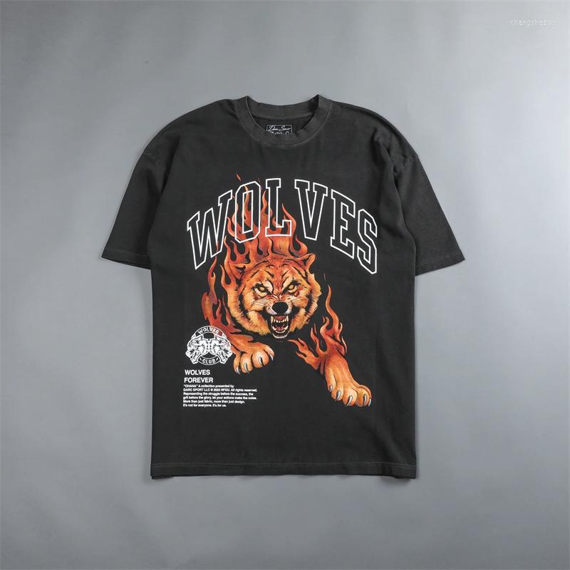 

Men's T Shirts 19 COLOR DARC SPORT Tiger Print 2023 Shirt For Mens 240g Cotton T-shirts Skateboard Short Sleeve Tee Tops Black Grey, T0403 black